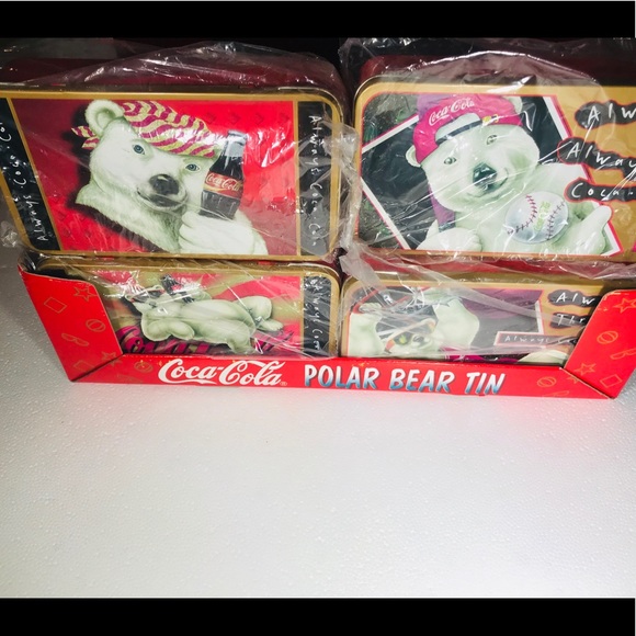 Baller Coca Cola Polar Bear Holiday Vintage Collector Tin Nostalgia 90s Kid Gift - Picture 8 of 10